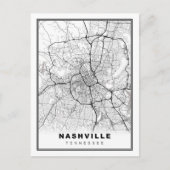 Nashville Map Feestdagenkaart (Voorkant)