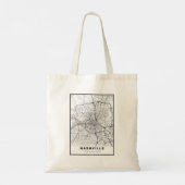 Nashville Map Tote Bag (Achterkant)