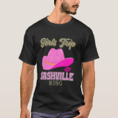 Nashville Meisjes Trip 2024 Leopard Bachelor Party T-shirt (Voorkant)