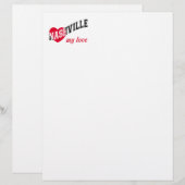 Nashville mijn liefde briefhoofd (Voorkant / Achterkant)