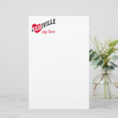 Nashville mijn liefde briefpapier (Staand voorkant)