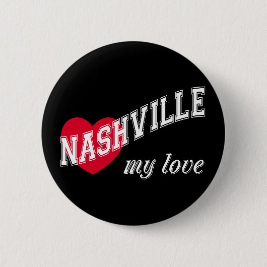 Nashville mijn liefde ronde button 5,7 cm (Voorkant)