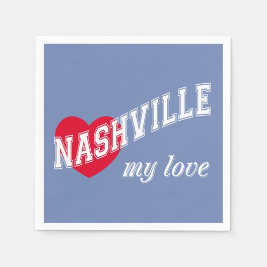 Nashville mijn liefde servet (Voorkant)
