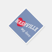 Nashville mijn liefde servet (Hoek)