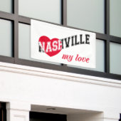 Nashville mijn liefde spandoek (Buitenkant Gebouw)