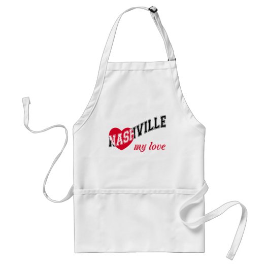 Nashville mijn liefde standaard schort (Voorkant)