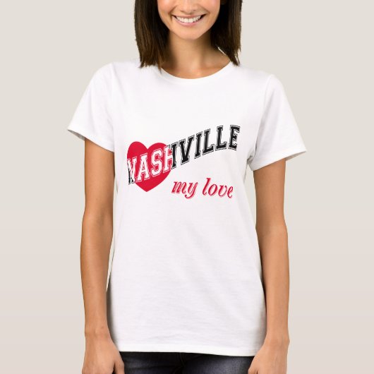 Nashville mijn liefde t-shirt (Voorkant)