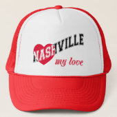Nashville mijn liefde trucker pet (Voorkant)