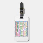 Nashville Music City Bagagelabel (Voorkant verticaal)