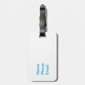 Nashville Music City Bagagelabel (Achterkant verticaal)