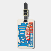 Nashville Music City Bagagelabel (Voorkant verticaal)