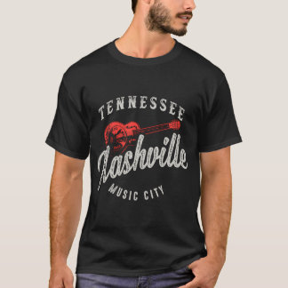 Nashville Music City Guitar T-shirt