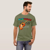 Nashville Music City -- Heren T-shirt (Voorkant volledig)