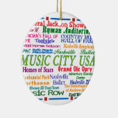 Nashville Music City Keramisch Ornament (Rechts)
