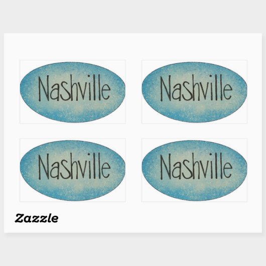 Nashville Music City Logo Sticker (Vel)