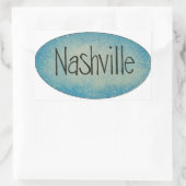 Nashville Music City Logo Sticker (Tas)