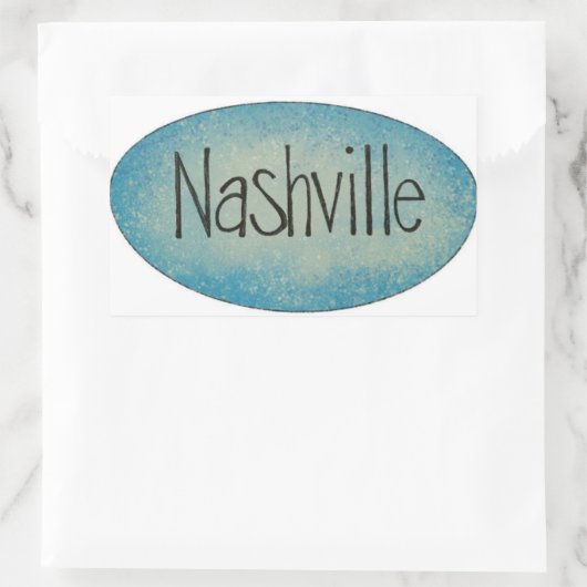Nashville Music City Logo Sticker (Tas)