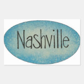 Nashville Music City Logo Sticker (Voorkant)