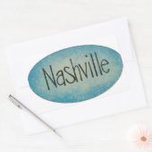 Nashville Music City Logo Sticker (Envelop)