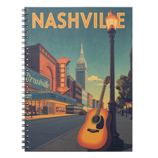 Nashville Music City Notitieboek (Voorkant)