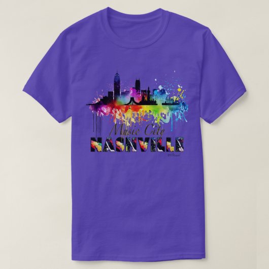 Nashville Music City T-shirt (Design voorkant)