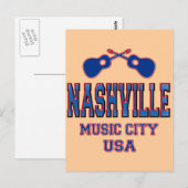 Nashville, Music City USA Briefkaart (Voorkant / Achterkant)