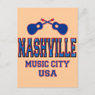 Nashville, Music City USA Briefkaart