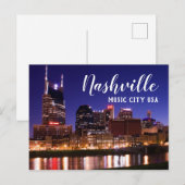 Nashville — Music City USA Briefkaart (Voorkant / Achterkant)