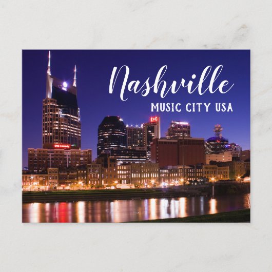 Nashville — Music City USA Briefkaart (Voorkant)