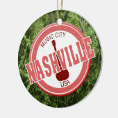Nashville Music City USA Circle Ornament (Links)