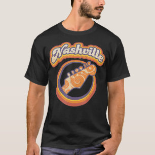 Nashville Music City USA Guitar 70's Vintage T-shirt