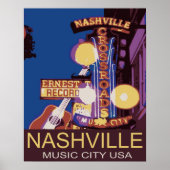 Nashville Music City USA Poster (Voorkant)