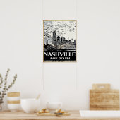 Nashville Music City USA Poster (Keuken)
