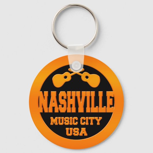 Nashville Music City USA Sleutelhanger (Voorkant)