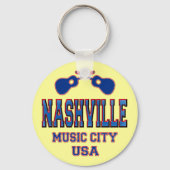 Nashville, Music City USA Sleutelhanger (Voorkant)