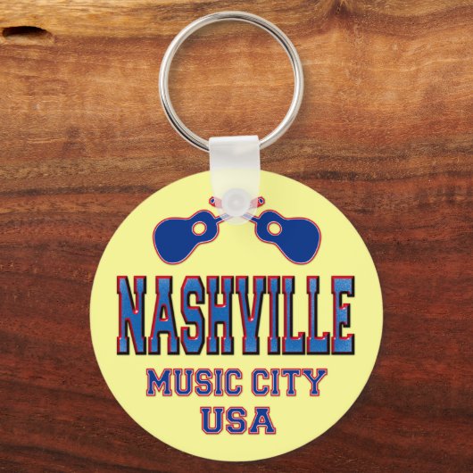 Nashville, Music City USA Sleutelhanger (Voorkant)