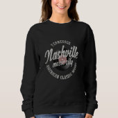 Nashville Music City Vinyl  Trui (Voorkant)