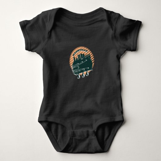 Nashville Music Skyline Romper (Voorkant)