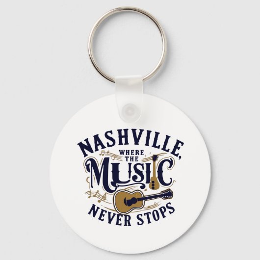 Nashville Music Sleutelhanger (Voorkant)