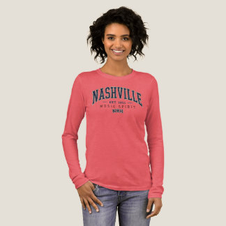 Nashville Music Spirit Vintage Dames Lange Mouwen Tri-Blend Shirt