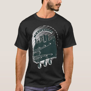 Nashville Muziekgitaar USA Silhouet Skyline Omtrek T-shirt
