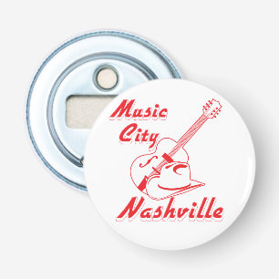 Nashville. Muziekstad Button Flesopener