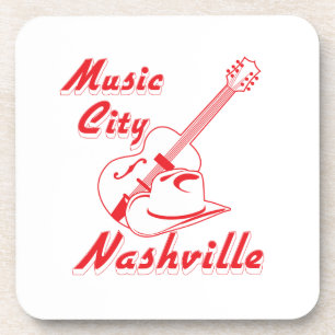 Nashville. Muziekstad Drankjes Onderzetter