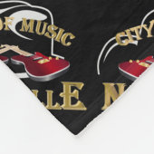 Nashville. Muziekstad Fleece Deken (Hoek)