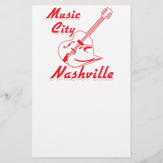 Nashville. Muziekstad Flyer (Voorkant)