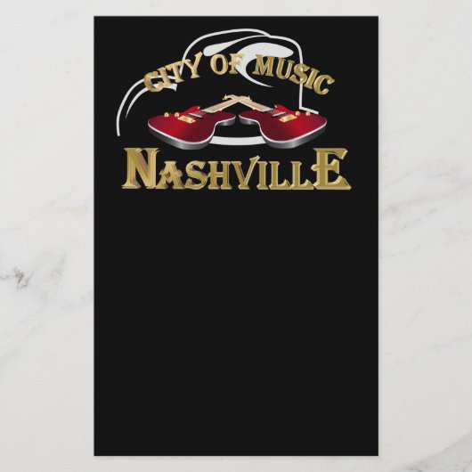 Nashville. Muziekstad Flyer (Voorkant)