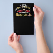 Nashville. Muziekstad Flyer (Hand)