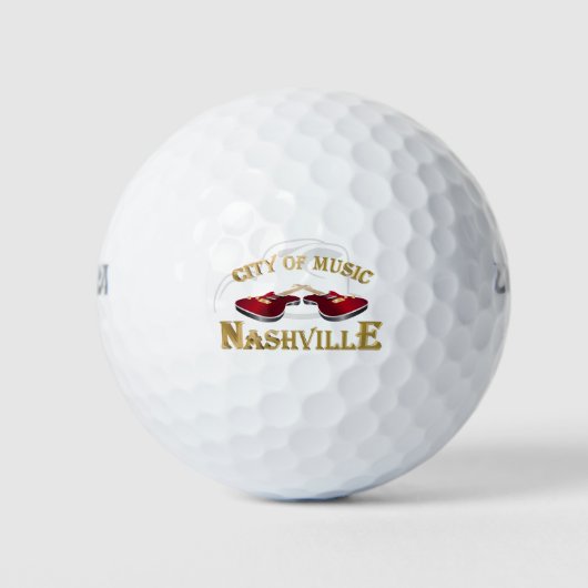 Nashville. Muziekstad Golfballen (Voorkant)