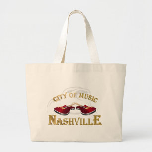 Nashville. Muziekstad Grote Tote Bag