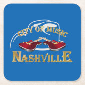 Nashville. Muziekstad Kartonnen Onderzetters (Voorkant)